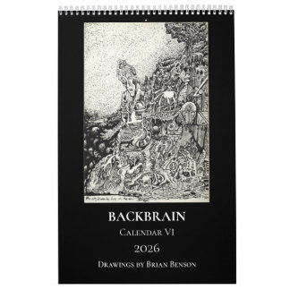 Backbrain Calendar VI, 2026, Single Page Kalender