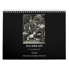 Backbrain Kalender V, 2026, Dubbelsida, Medium