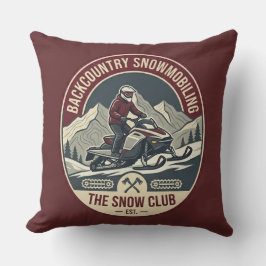 Backcountry Snowmobiling Adventure-utmärkelse Kudde