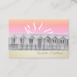 Backdelar för havsområden vid OSA vid solnedgång Visitkort