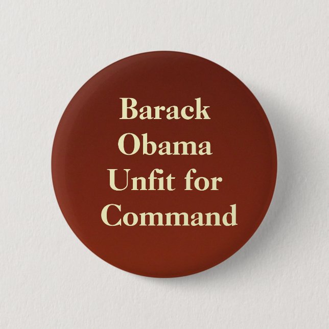 backdropapplication Barack ObamaUnfit för Command Knapp (Framsida)