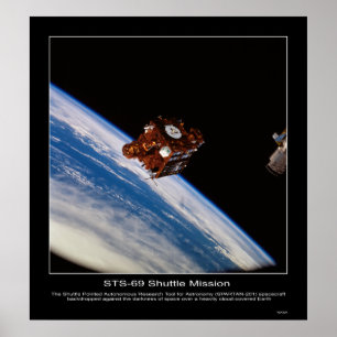 Backdropped rymdskepp SPARTAN-201 Poster