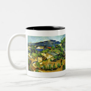 Backe i Fransken Provence - Paul Cezanne - c187 Två-Tonad Mugg
