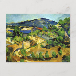 Backe i Fransken Provence - Paul Cezanne Vykort