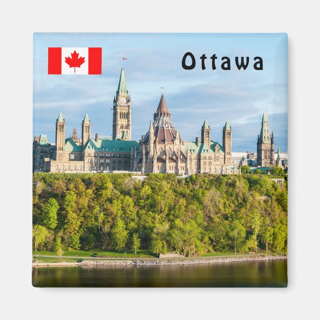 Backe i Ottawa - Ontario, Kanada Magnet (Framsidan)