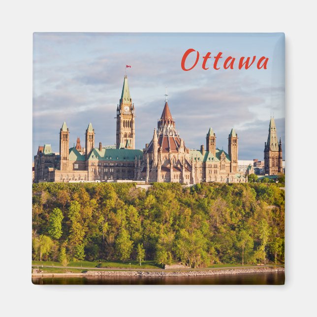 Backe i Ottawa - Ontario, Kanada Magnet (Framsidan)