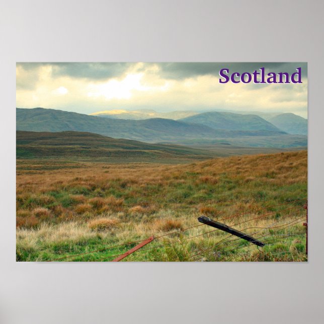 Backe i Perthshire, Skottland Poster (Framsidan)