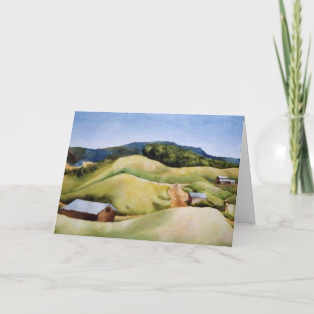 "Backe Land-gård" Land-kort för väghälsning Kort (Framsida)