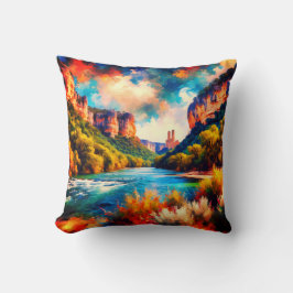 "Backe Land Haven: Texas Backe Land Landskap" Kudde