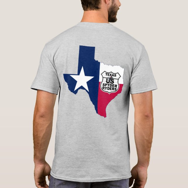 Backe Land Kapitel - stat Texas RWB 2S T Shirt (Baksida)
