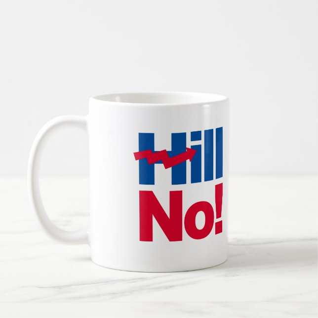 Backe No Hillary - Anti-Hillary - Kaffemugg (Vänster)