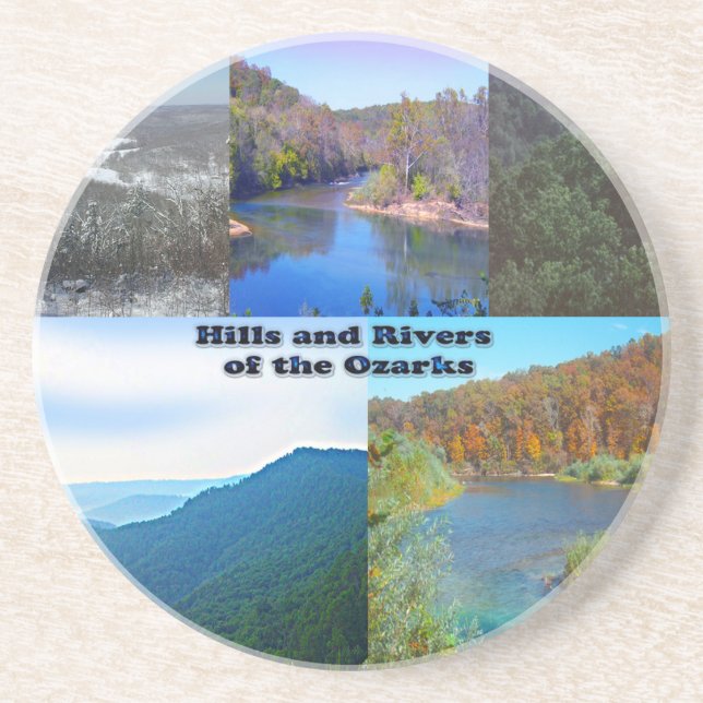 Backe och floderna Ozarks Underlägg Sandsten (Framsidan)