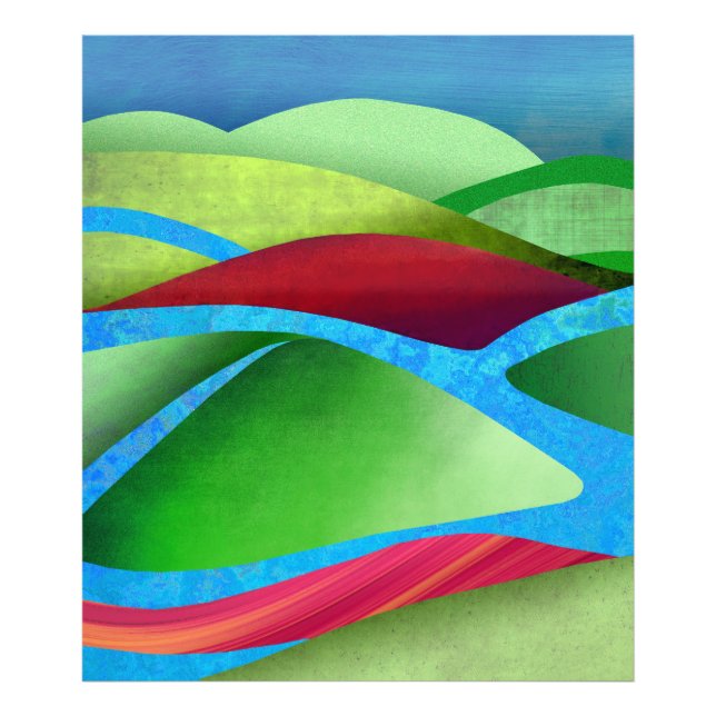 Backe på is fototryck (Framsidan)