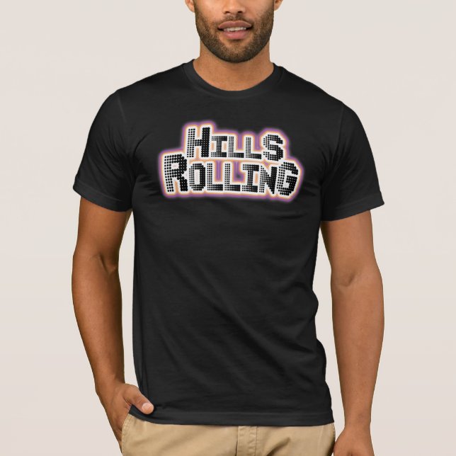 Backe Rolling - Black T-Shirt med punkter design (Framsida)
