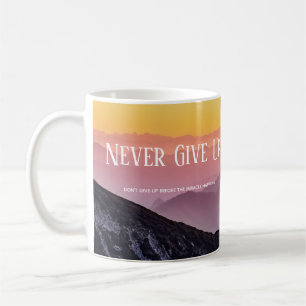Backe Scenery Rainbow färg Motivation Citat Kaffemugg