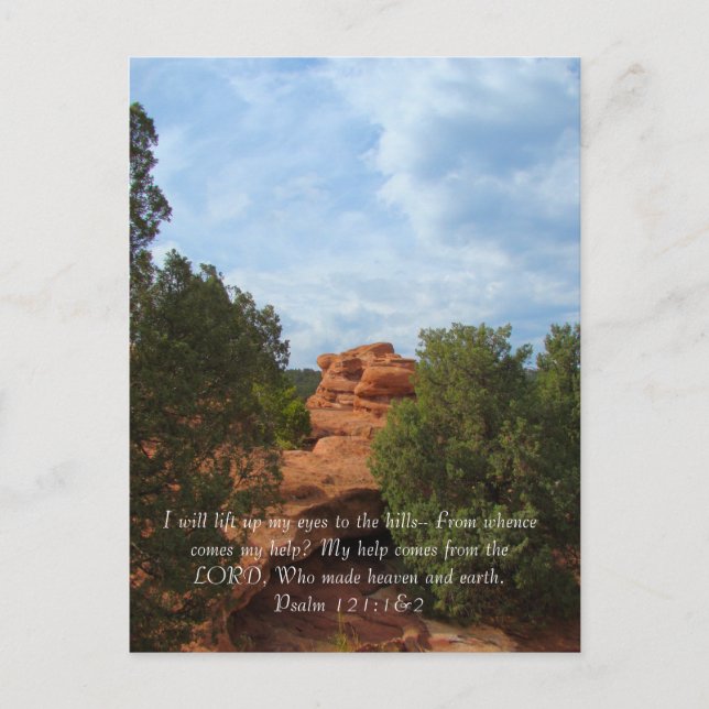 Backe under sommaren vykort (Framsida)