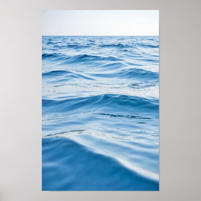 Bäcken av Vinkara havets natur blått Vatten Yta Poster (Framsidan)