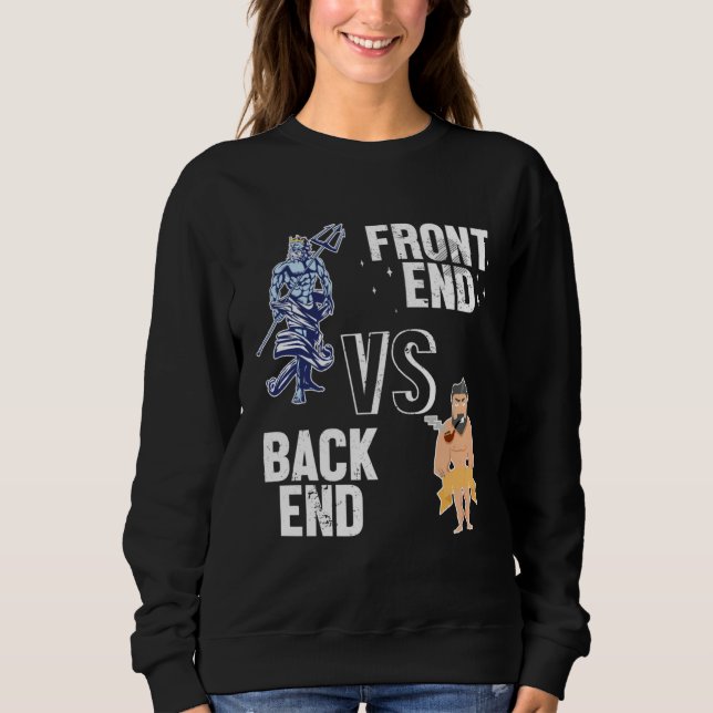 Backend vs Frontend Developer Engineer Software De T Shirt (Framsida)