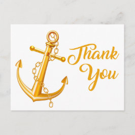 Bäckenet Nautical Tack Anchor Bröllop Vykort