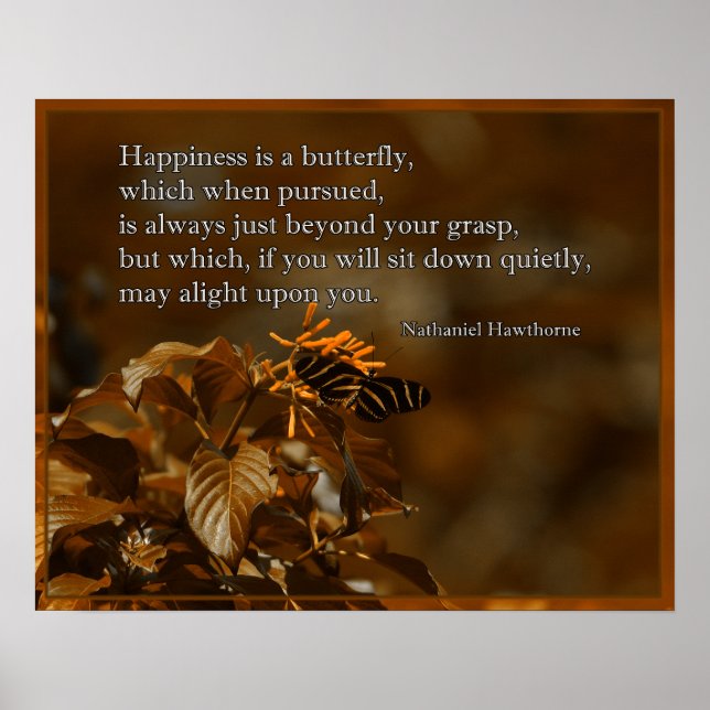 Bäckfjäril på blomma poster (Framsidan)