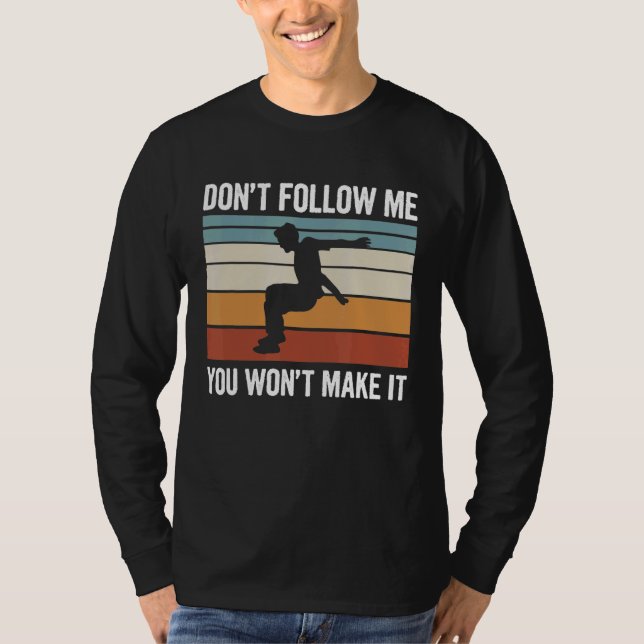 Backflip Parkour for a Vault Idrottsman T Shirt (Framsida)