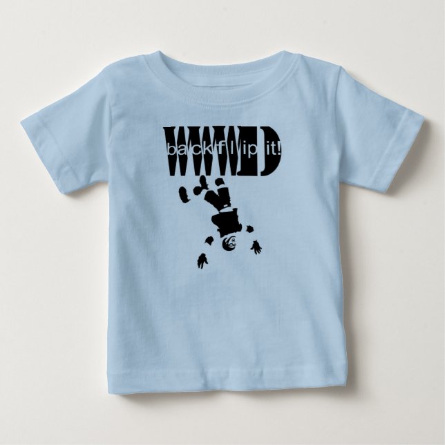 backflipit! Baby Tee Shirt (Framsida)