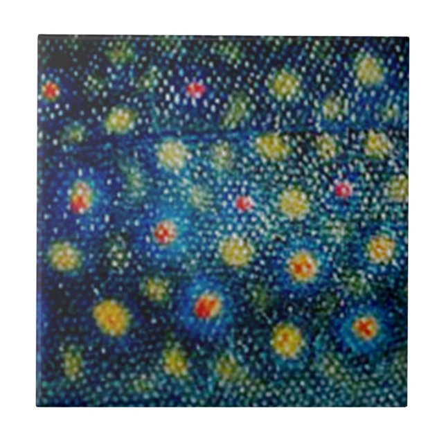 Bäckforell vid PatternWear© Kakelplatta (Framsidan)