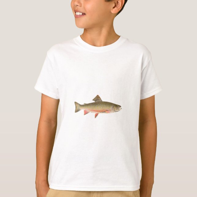 Bäckforellkonst Tee Shirt (Framsida)