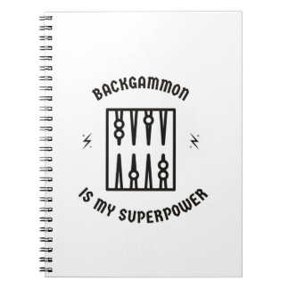 Backgammon är min supermakt anteckningsbok