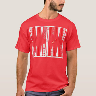 Backgammon board backgammon-spelare t shirt