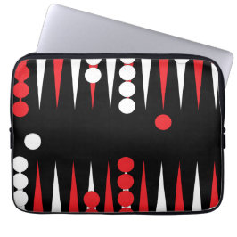 Backgammon Board Design Laptop Fodral