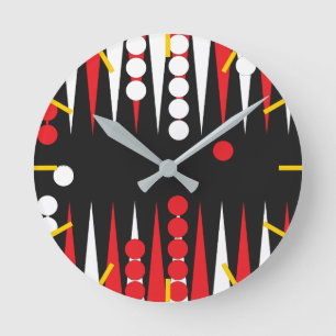 Backgammon Board Rund Klocka