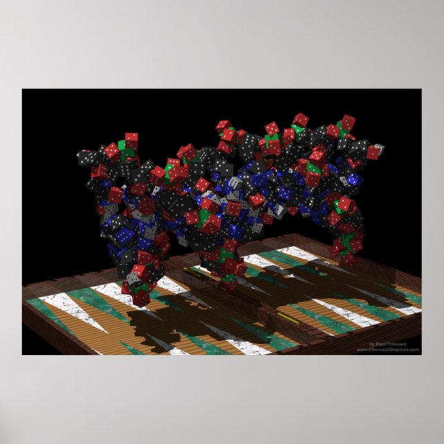 Backgammon-DNA Poster (Framsidan)