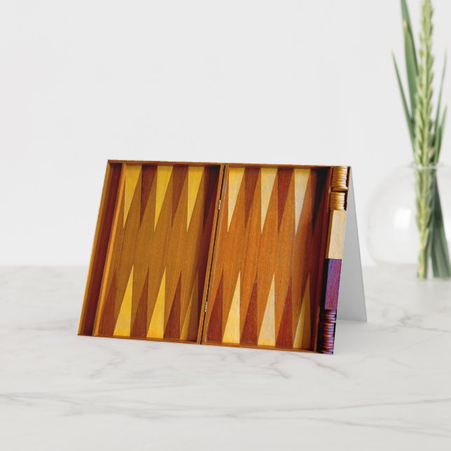 Backgammon Greeting Card Kort (Framsida)