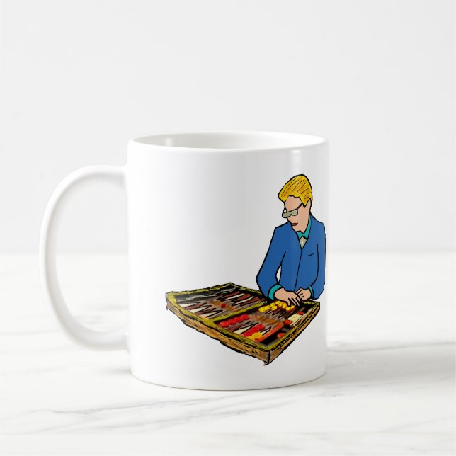 Backgammon Kaffemugg (Vänster)