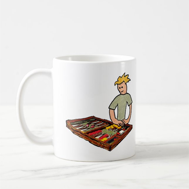 Backgammon Kaffemugg (Vänster)