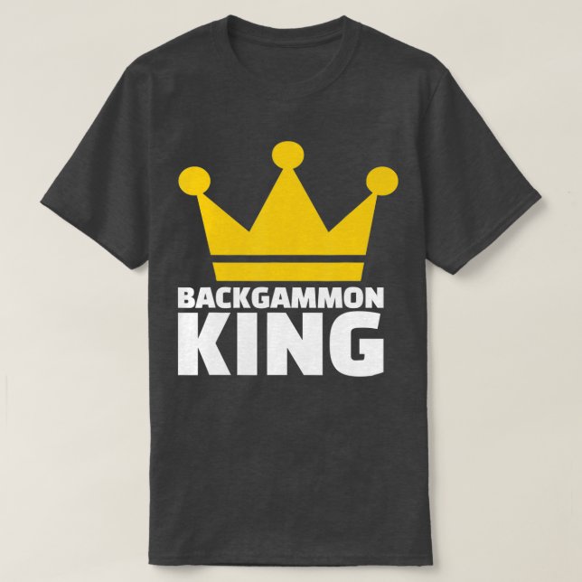 Backgammon King  T Shirt (Design framsida)