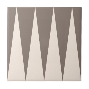 Backgammon Mönster Bronze Tile Kakelplatta