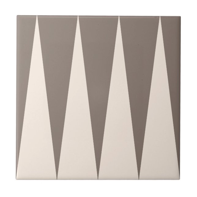 Backgammon Mönster Bronze Tile Kakelplatta (Framsidan)