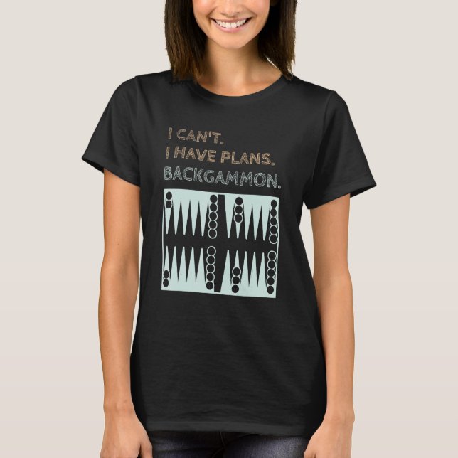 Backgammon Plans   Player 1 T Shirt (Framsida)