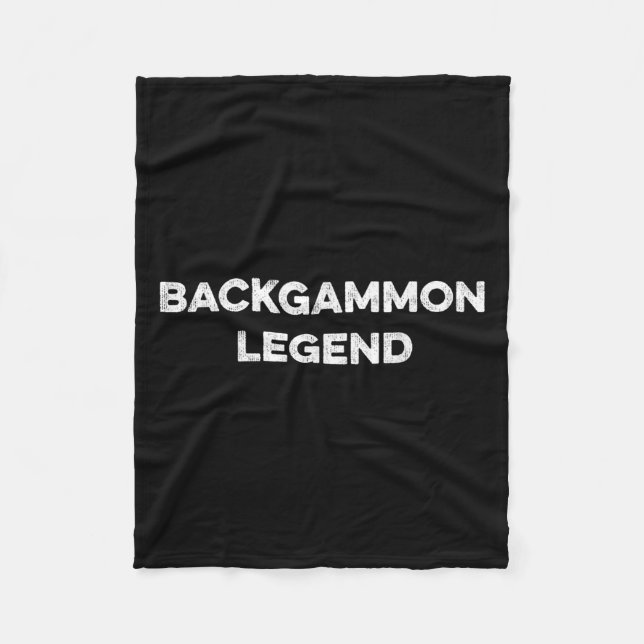Backgammon Player Funny Backgammon Humor Board Gam Fleecefilt (Framsidan)
