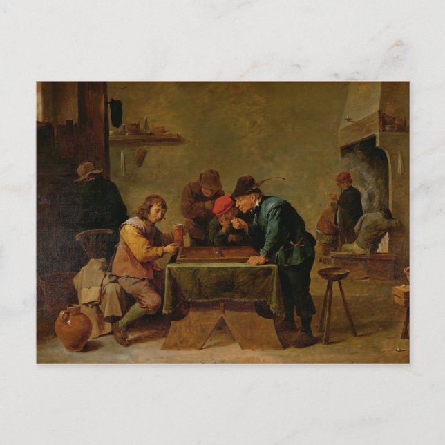 Backgammon Players, c.1640-45 Vykort (Framsida)