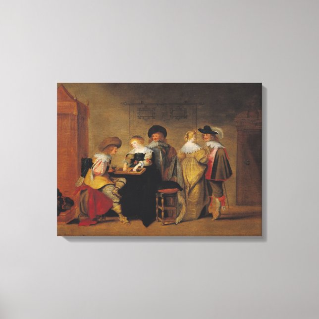 Backgammon Players Canvastryck (Framsida)
