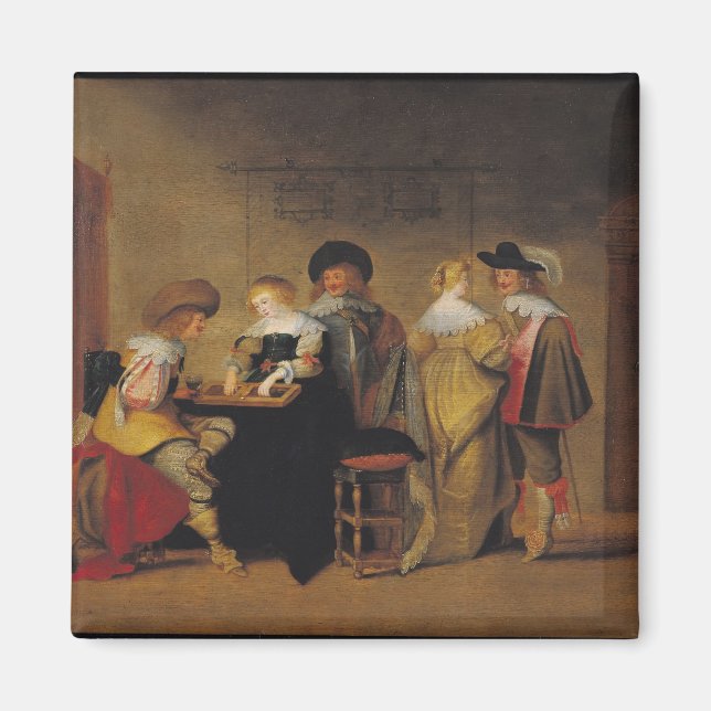 Backgammon Players Magnet (Framsidan)