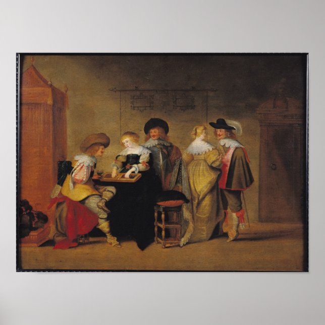 Backgammon Players Poster (Framsidan)