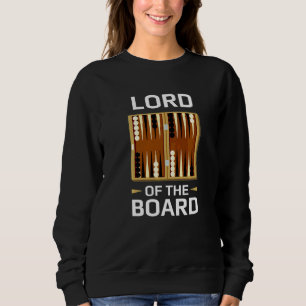 Backgammon-spelare brädspel pun Lord of Board Bac T Shirt