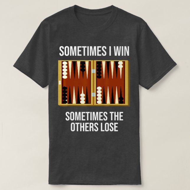 Backgammon-talesätt med backgammon-spel för backga t shirt (Design framsida)