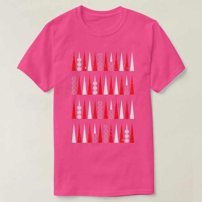 Backgammon unique pattern backgammon player  t shirt (Design framsida)