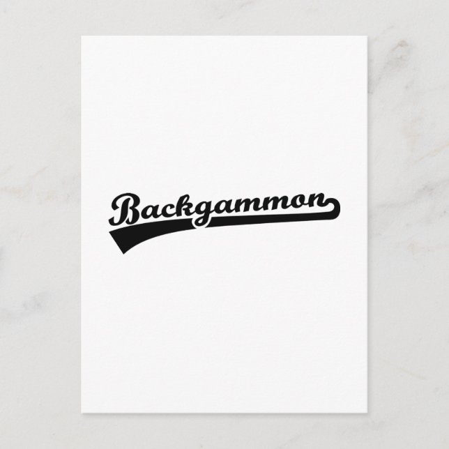 Backgammon Vykort (Framsida)