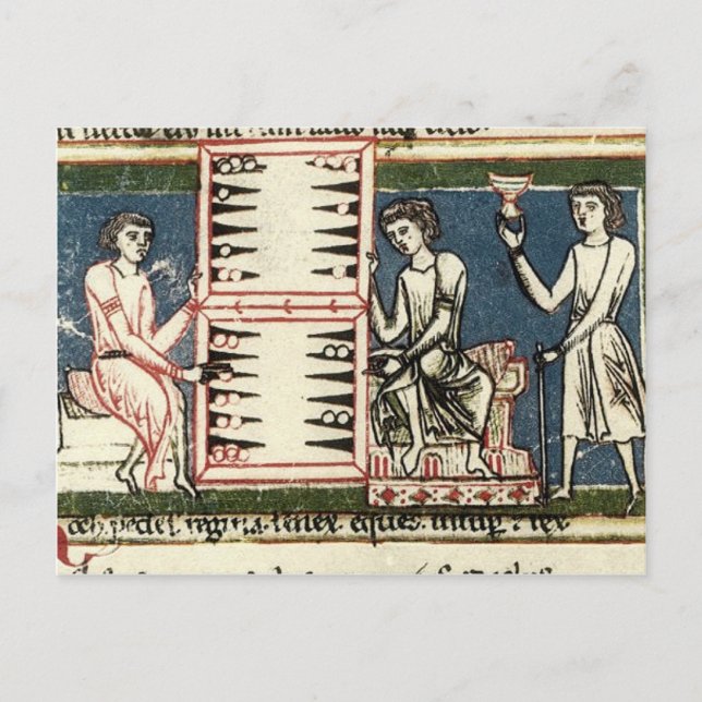 Backgammon Vykort (Framsida)